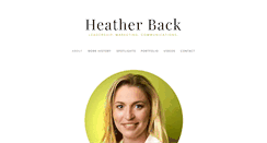 Desktop Screenshot of heatherback.info